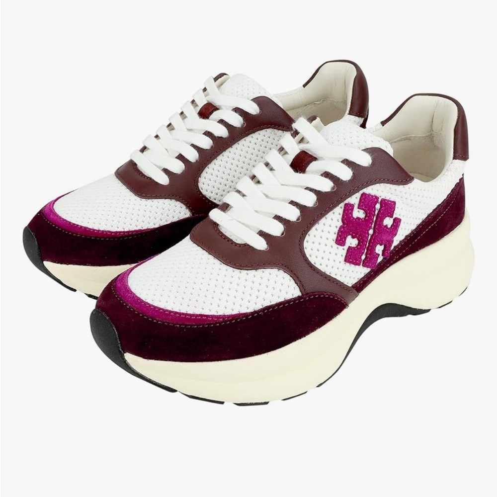 Tory Burch Kick Trainer Chunky Sneaker Logo 9.5